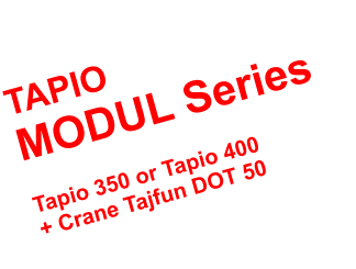 TAPIO  MODUL Series   Tapio 350 or Tapio 400  + Crane Tajfun DOT 50